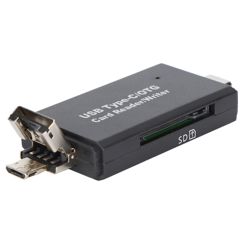 High Speed Type C Otg Memory Card Reader For Mobile & Pc Black 8731388270779