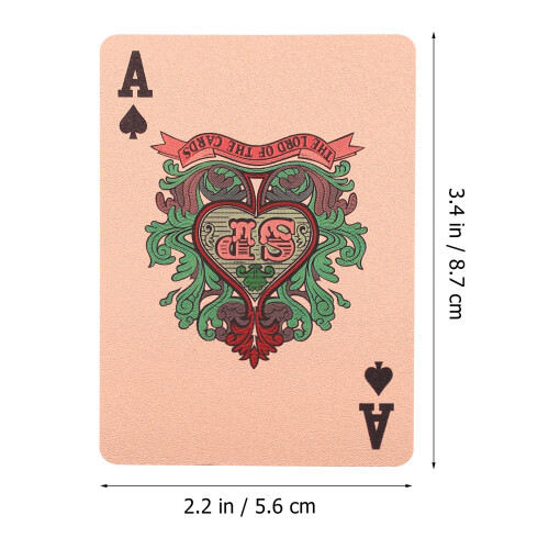 3Ensembles Jeu Cartes Poker Plastic Rose Pour Fêtes 1