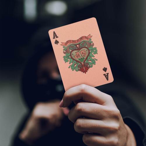 3Ensembles Jeu Cartes Poker Plastic Rose Pour Fêtes 2
