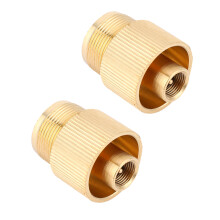 Adaptador universal para tanques de GLP de propano. Fabricado en latón de alta calidad. Conector de liberación rápida resistente a la corrosión.