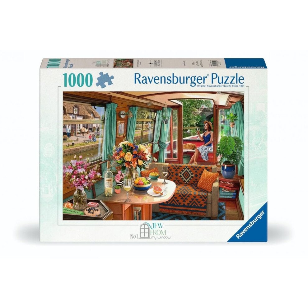Photos - Jigsaw Puzzle / Mosaic Ravensburger View From My Window No.1 CANAL BOAT 1000 Piece Puzzle 12001723