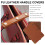 10Pièces Couvre En Cuir PU 9