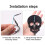 4-Pack Halloween Hanging Ornaments Non-Woven Black 8