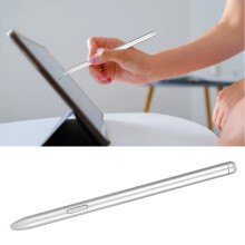 Hochsensibler Tablet-Stift für Galaxy Tab S7/S7+ Plus/S7 Lite mit 5 Spitzen & Halterung, Silber