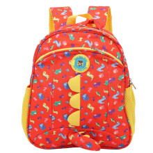 Mochila infantil fofa com estampa de desenho animado, alças de ombro com alívio de pressão e absorção de impacto, compartimento principal