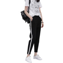 Funktionella sidofickor Atletisk joggingbyxa Smickrande randiga aktiva yogabyxor med lounge-mönster Stretchiga Lättviktiga Fräscha Lätt