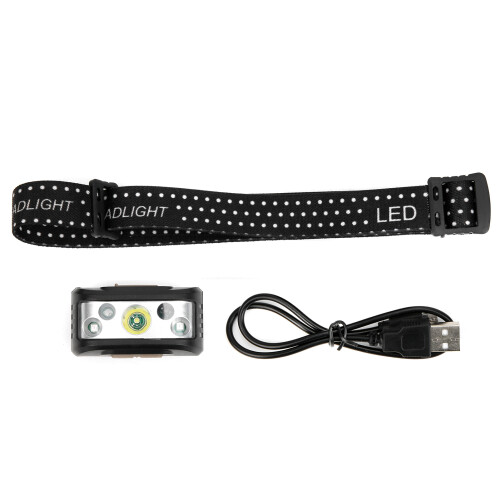 Dual-Light Source Zoom Sensor Headlamp, Smart Light Technology & Rechargeable for Personalized Illumination