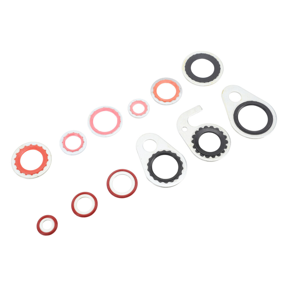Ac Compressor Gasket Seal Kit, 12 Sizes, High Temp, Metal & Rubber 9361387450507