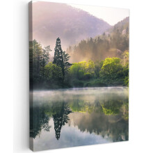 Framed Canvas Wall Art 12"x16" Lake Canvas painting for Livingroom Bedroom