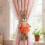 Soft Plush Bunny Curtain Tiebacks Kids Room Decorative Holdback 3