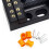Mini Drill Press Vise Clamp Orange Black 8
