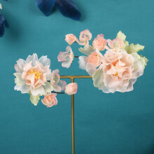 (12) Flower Hair Clips for Thick Curly Hair Styling