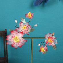 (3) Flower Hair Clips for Thick Curly Hair Styling