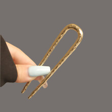(Gold) Hanfu Hairpins Set - Retro U-Shape Hair Sticks