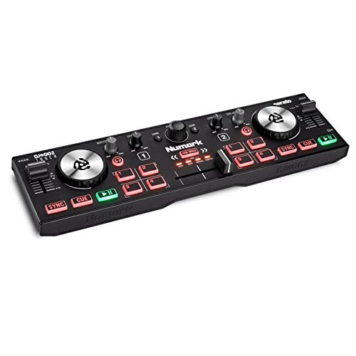 Numark Numark DJ2GO2 Touch Compact DJ Controller with 2 Decks, Mixer, Audio Interface and Serato Lite
