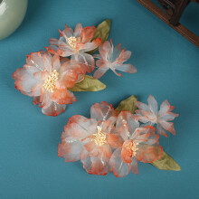 (4) Flower Hair Clips for Thick Curly Hair Styling
