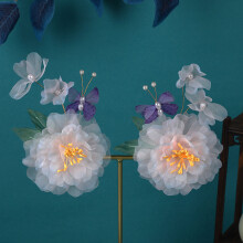 (17) Flower Hair Clips for Thick Curly Hair Styling