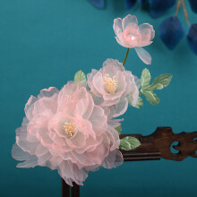 (13) Flower Hair Clips for Thick Curly Hair Styling