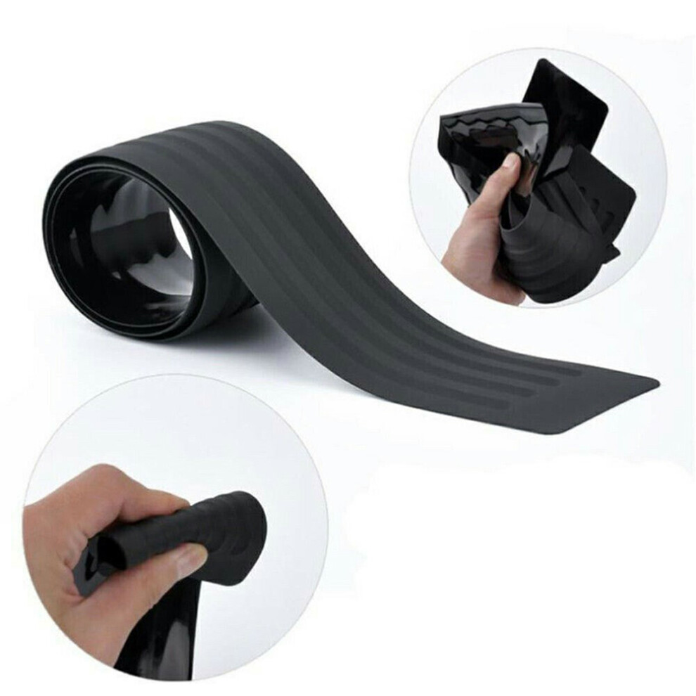 Universal Rubber Rear Bumper Protector 90Cm X 7.8Cm Black 7621388787302