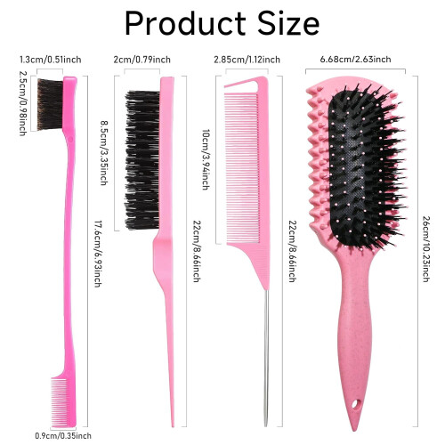 Curl Defining Brush Set Black 3 pcs 1