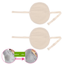 Reusable Cotton Armpit Sweat Guard Covers Skin Tone, Adjustable, 18.2x12.3cm