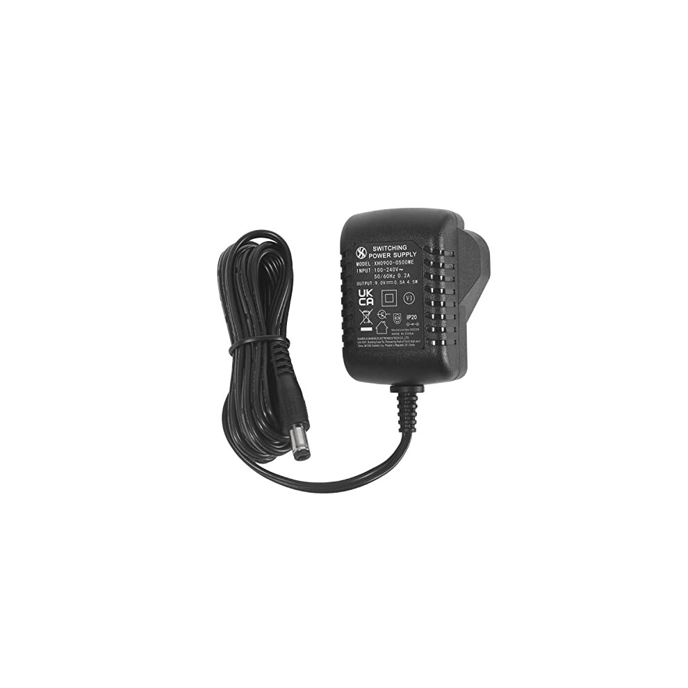 Security-01 Dc 9V 0.5A Power Supply Adapter, Plug 5.5Mm X 2.1Mm, Center Positive 34682883