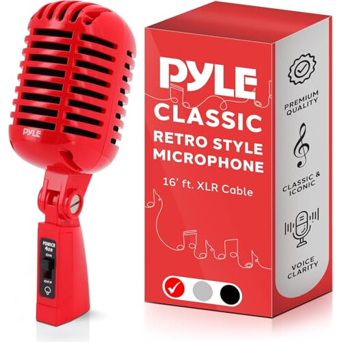 Pyle Vintage Dynamic Microphone