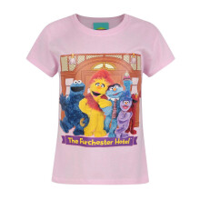 Sesame Street Short Sleeved T-Shirt (Girls Pink)