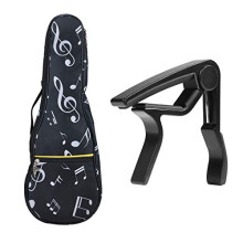 KingPoint Ukulele Bag Musical Note Uke Bag 21 Inch Ukulele Gig Bag Single
