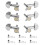QWORK 6PCS 3L3R guitar tuning pegs 1
