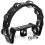 TIGER TAM70-BK Half Moon Drum Kit Mountable Tambourine - Black 1