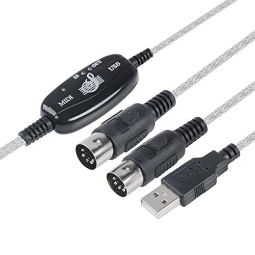 TENINYU USB to MIDI Cable Converter: 2-in-1 PC-Synthesizer Interface