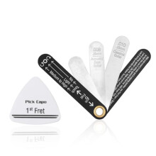 Precision Truss Rod Neck Relief Gauge Tool & plectrums