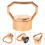 5Pcs Sturdy Rose Gold Pot Lid Handles Universal Replacement 5