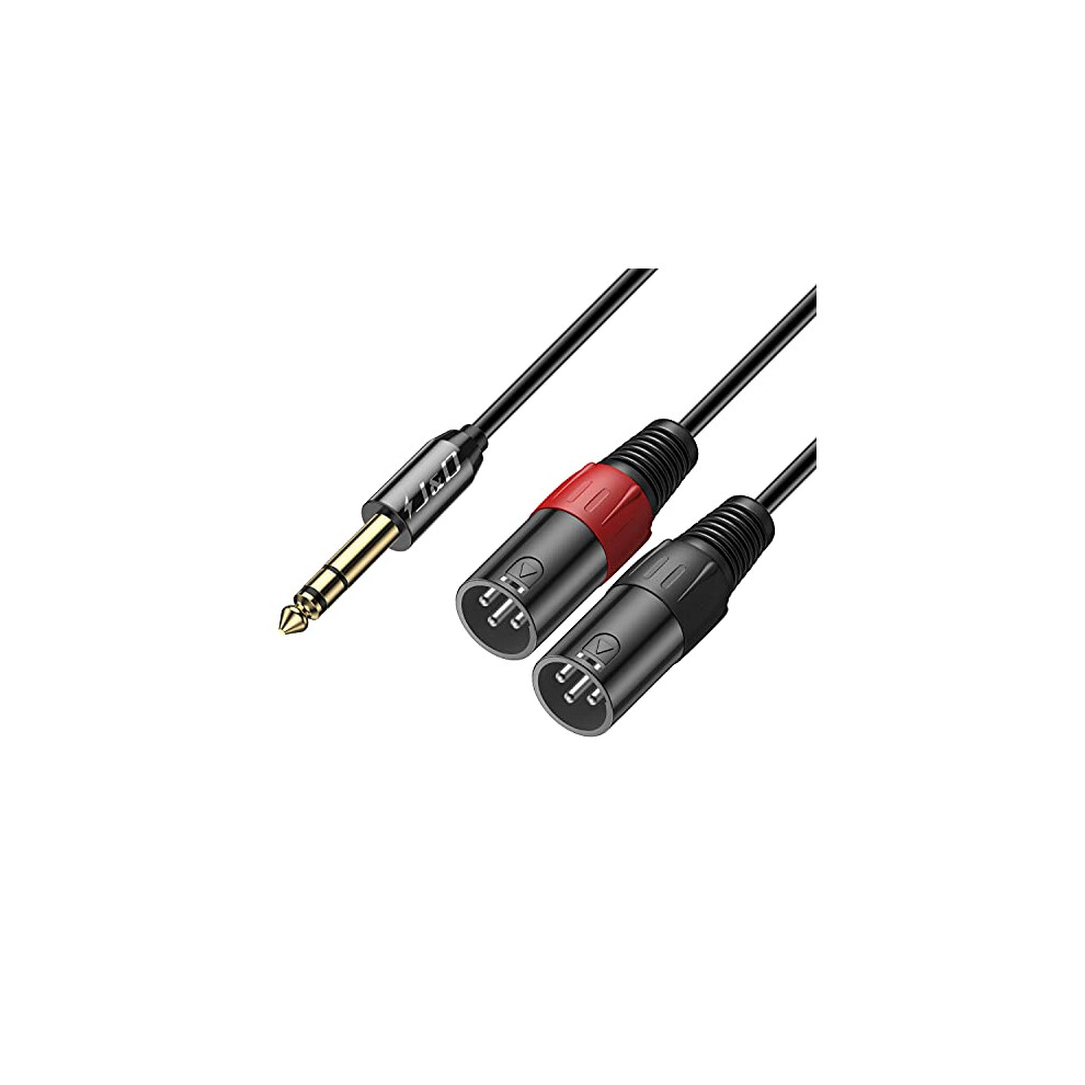 J&D Trs 6.35Mm (1/4 Inch) To Dual Xlr Y Splitter Cable 4636928009274