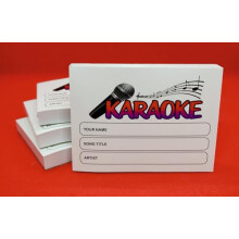 Karaoke Request Slips 4 x Pads of 100