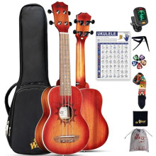 Winzz Soprano Ukulele for Adults & Kids - 21" Mahogany