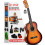 Pyle Acoustic Guitar 3/4 Size Beginner Kit - Classical Spanish Nylon 1