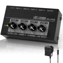 OFFCUP 4 Channel Audio Mixer