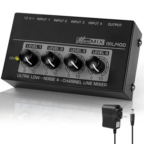 OFFCUP 4 Channel Audio Mixer