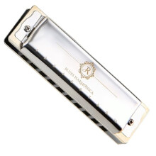 JDR North Harmonica Key of Bb 10 Holes 20 Tones Blues Harp Diatonic Mouth