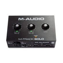 M-AUDIO M-Track Solo USB Audio Interface for Recording