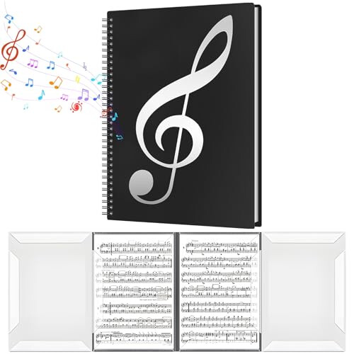 A4 Sheet Music Folder Choir Folders 40 Pockets Waterproof Musical