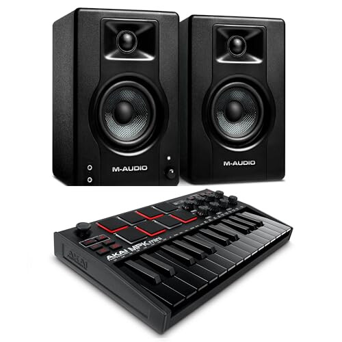 Recording Studio Package - Akai MPK Mini MK3 USB MIDI Keyboard Controller