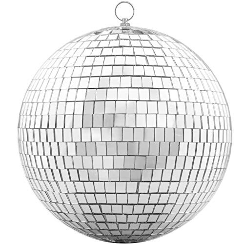 Devan 20CM Silver Mirror Ball - Disco Party Hanging Decorative Item