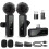 Wireless Lavalier Microphone Dual Set - Plug & Play Clip-on Mic with Auto 1