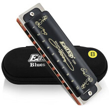 Easttop Harmonica Key of B 10 Holes 20 Tones Diatonic Blues Harmonica with