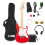 Max GigKit Junior Electric Guitar Starter Pack Red 1/4 Size - Complete 1