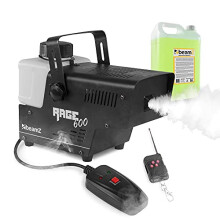 beamz RAGE600 Smoke Machine Set - 600W Halloween Fogger with Wired &