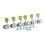 Guyker 6Pcs Guitar Locking String Tuning Pegs (3R + 3L) - 1:15 Vintage 1